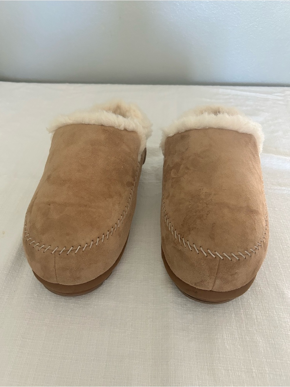 UGG Anders Slipper Mules Suede Chestnut Sheepskin Unisex Men's 10 / Women's 12